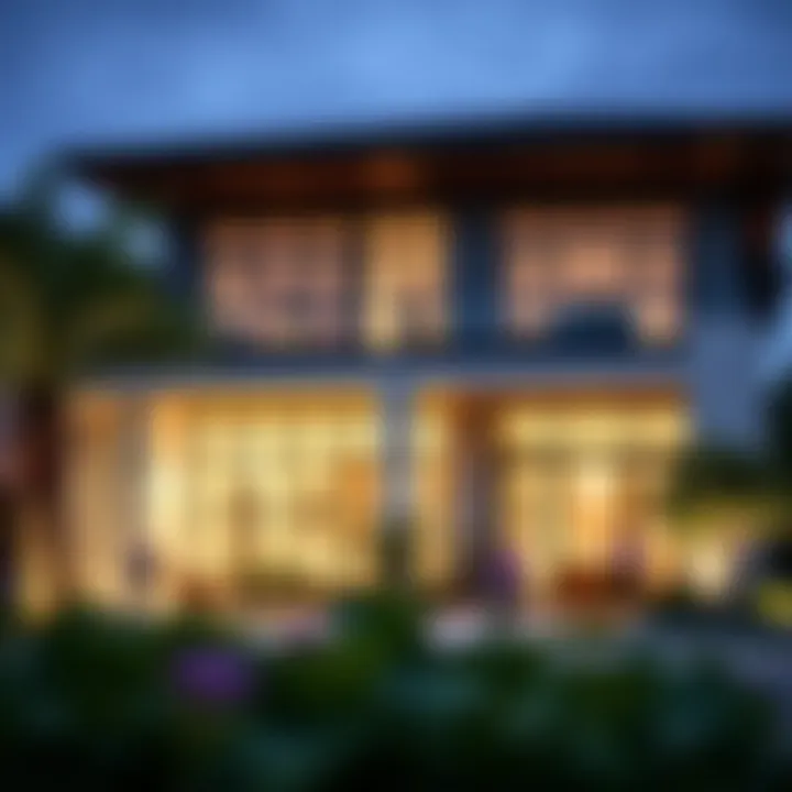 Exterior view emphasizing architectural design of Address Fountain Views