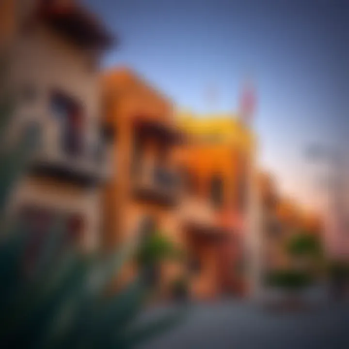 Exterior view of studio buildings in Al Rigga