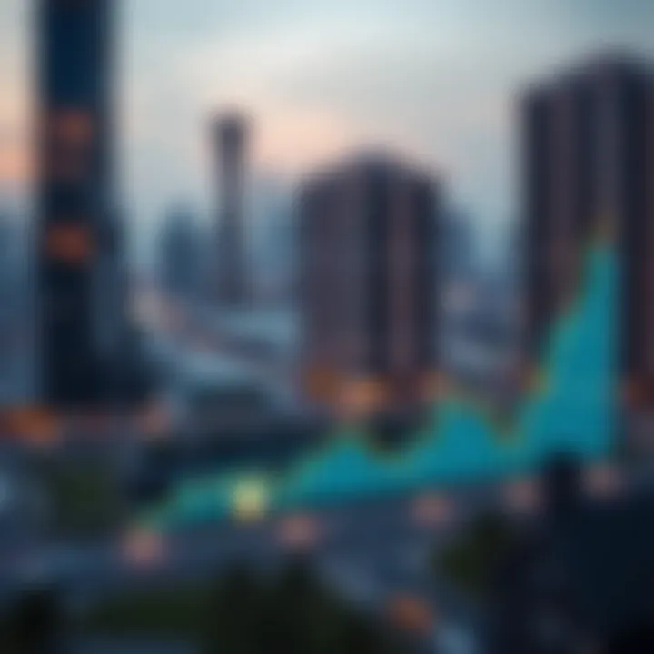Trends in the real estate market of Al Waha, represented through graphs and charts