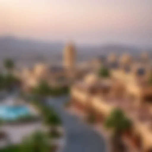 Panoramic view of Almaya Satwa showcasing its architectural diversity