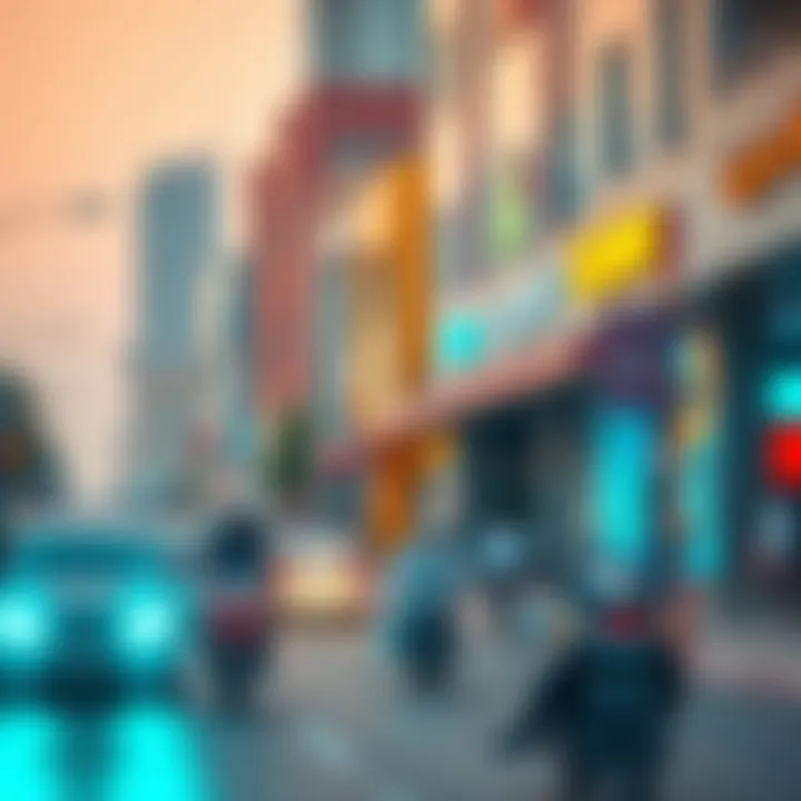 Vibrant street scene in Al Ain highlighting urban growth and development