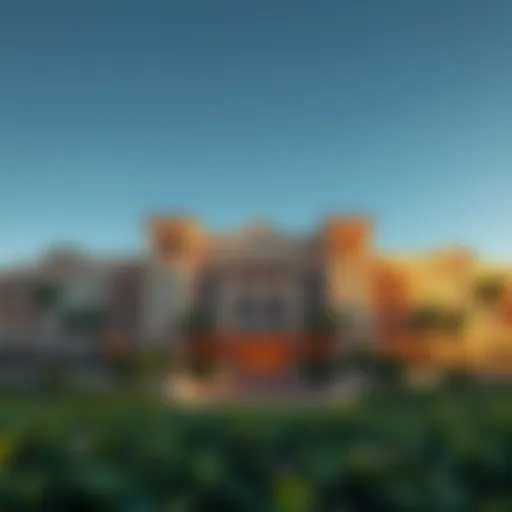 Stunning view of the resort showcasing its architecture and lush surroundings