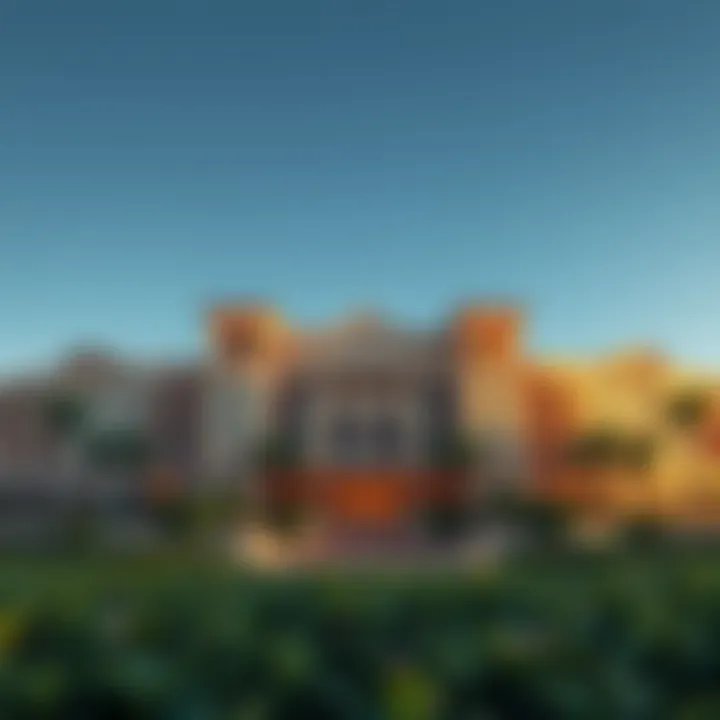 Stunning view of the resort showcasing its architecture and lush surroundings