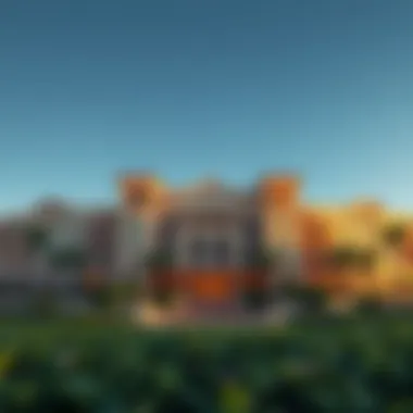 Architectural Marvel of Emirates Park Resort Stunning view of the resort showcasing its architecture and lush surroundings