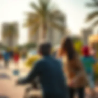 Community Vibrancy in Emirates Park Resort Vibrant community life captured at Emirates Park Resort