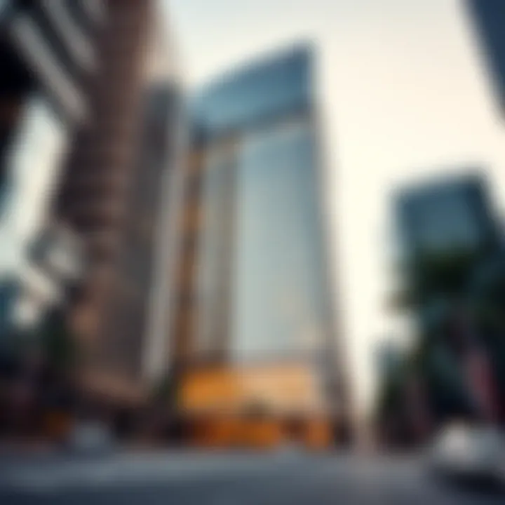 Stunning facade of the API Trio Office Tower