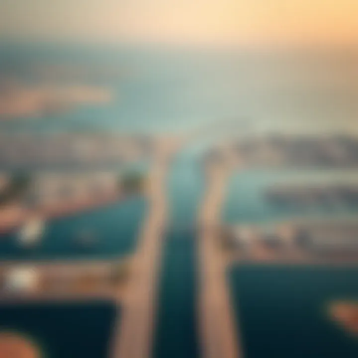 Aerial view of the Arabian Canal showcasing its extensive layout