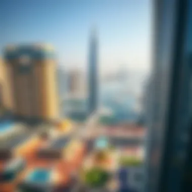 Strategic Location in Business Bay Panoramic view of Business Bay highlighting Aspect Tower's strategic location