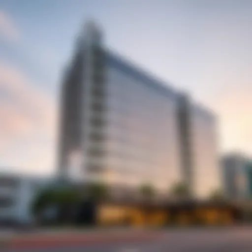 Exterior view of Aspect Tower showcasing its modern architecture