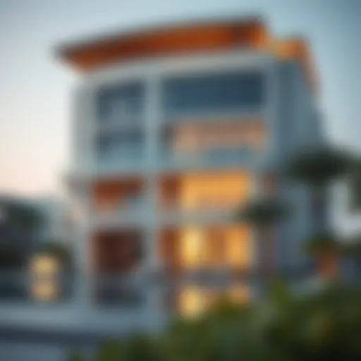 Stunning exterior view of Balqis Residence showcasing its architectural elegance