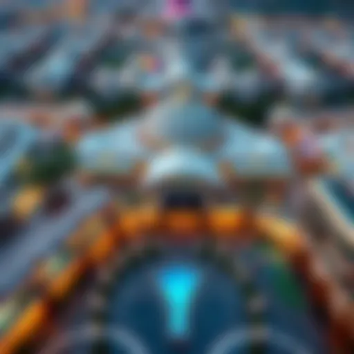Aerial view of Bawabat Al Sharq Mall showcasing its architectural elegance