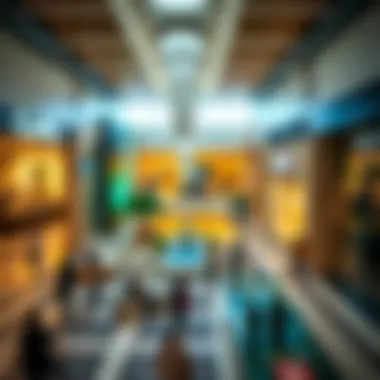 Interior Shopping Experience at Bawabat Al Sharq Mall Interior view of Bawabat Al Sharq Mall highlighting shopping areas