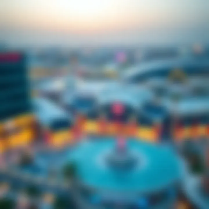 Map indicating the strategic location of Bawabat Al Sharq Mall in Abu Dhabi