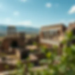 Breathtaking view of historical ruins