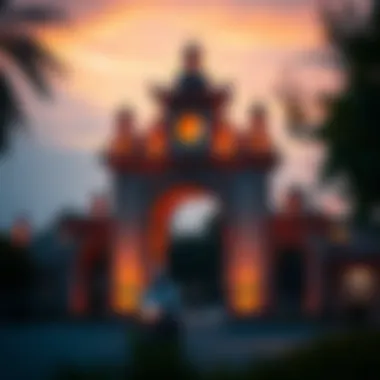 Binghatti Gate at Dusk Binghatti Gate at sunset
