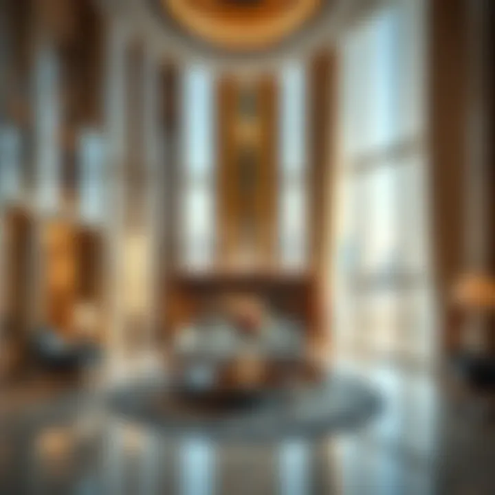 Luxurious interior of a residential unit in Burj Khalifa
