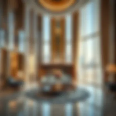Luxurious Interior of Burj Khalifa Luxurious interior of a residential unit in Burj Khalifa