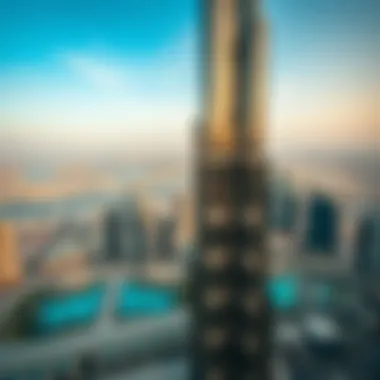 Panoramic View from Burj Khalifa Panoramic view from the observation deck of Burj Khalifa