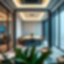Modern office partition showcasing innovative design