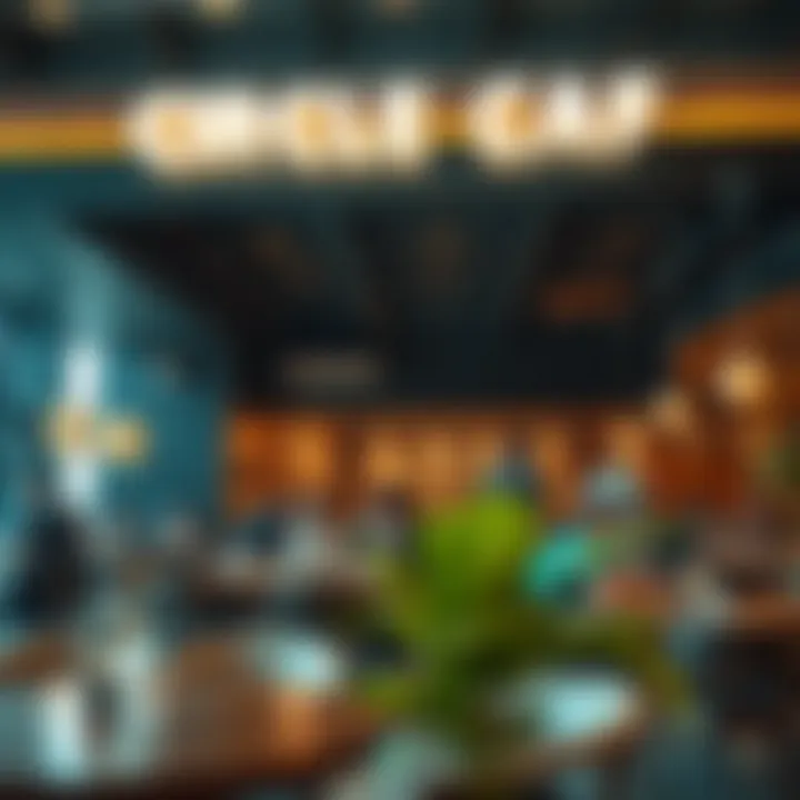 Vibrant atmosphere of Circle Cafe filled with patrons enjoying their experience