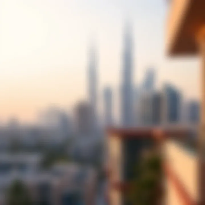 Dubai skyline with rental properties