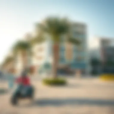 Vibrant community lifestyle near the beach