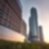 Stunning facade of Marina View Tower showcasing modern architecture