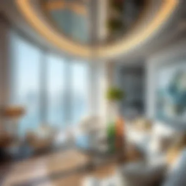 Elegance Within: Interior Design of Marina View Tower Luxurious interior design highlighting the elegance of Marina View Tower