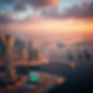 Breathtaking Views from Marina View Tower Panoramic view of Dubai Marina from Marina View Tower