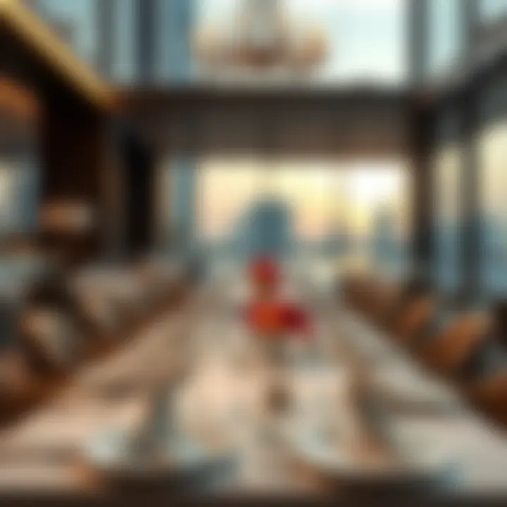 A beautifully arranged table set for a gourmet dining experience.
