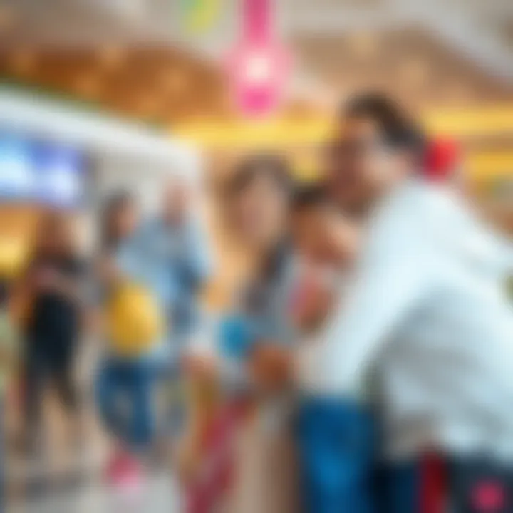 Families enjoying leisure activities at Damac Hills Mall