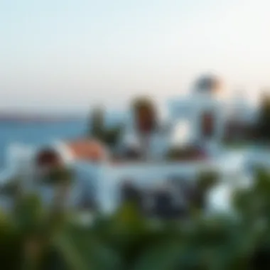 Beautifully landscaped surroundings complementing the opulence of Damac Santorini
