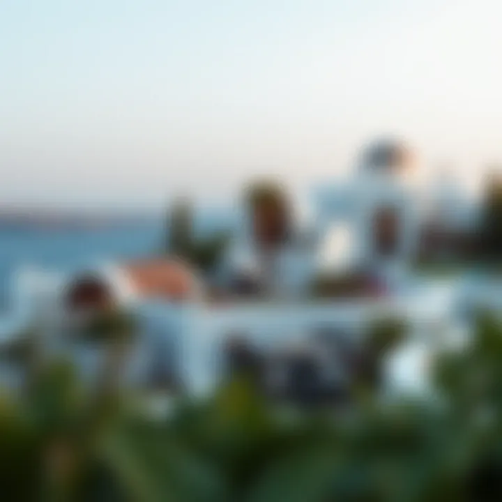 Beautifully landscaped surroundings complementing the opulence of Damac Santorini