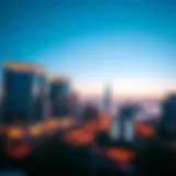 Panoramic view of Dubai skyline showcasing luxury properties