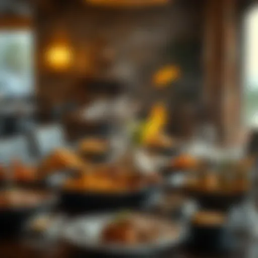 Traditional Emirati feast showcasing diverse dishes
