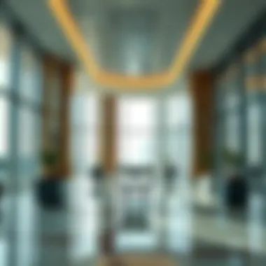 Luxurious Office Spaces in Dubai Financial Tower Interior view highlighting luxury office spaces within the Dubai Financial Tower