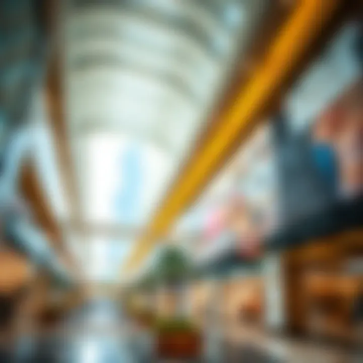 Interior of Dubai Mall showcasing luxury stores and architecture.