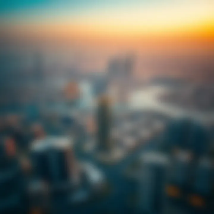 Aerial view of Dubai's real estate landscape