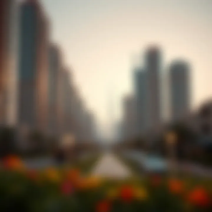 A modern Dubai skyline with new residential developments