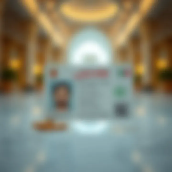 Visual representation of the Emirates ID card