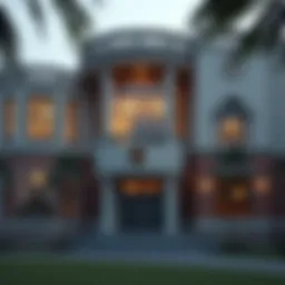 Exterior view of a prestigious British school in Dubai showcasing its architectural design