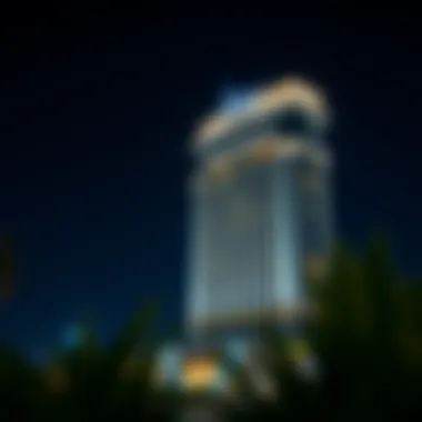 Illuminated Al Asmawi Building at Night Night view of Al Asmawi Building illuminated