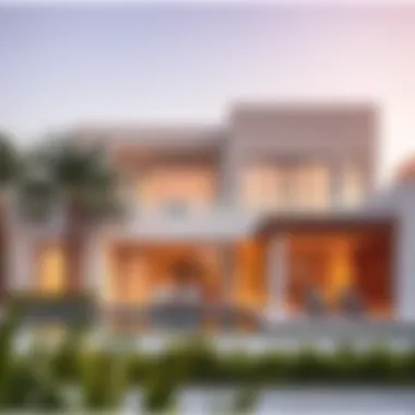 Stylish modern villa in Al Aweer highlighting luxury living
