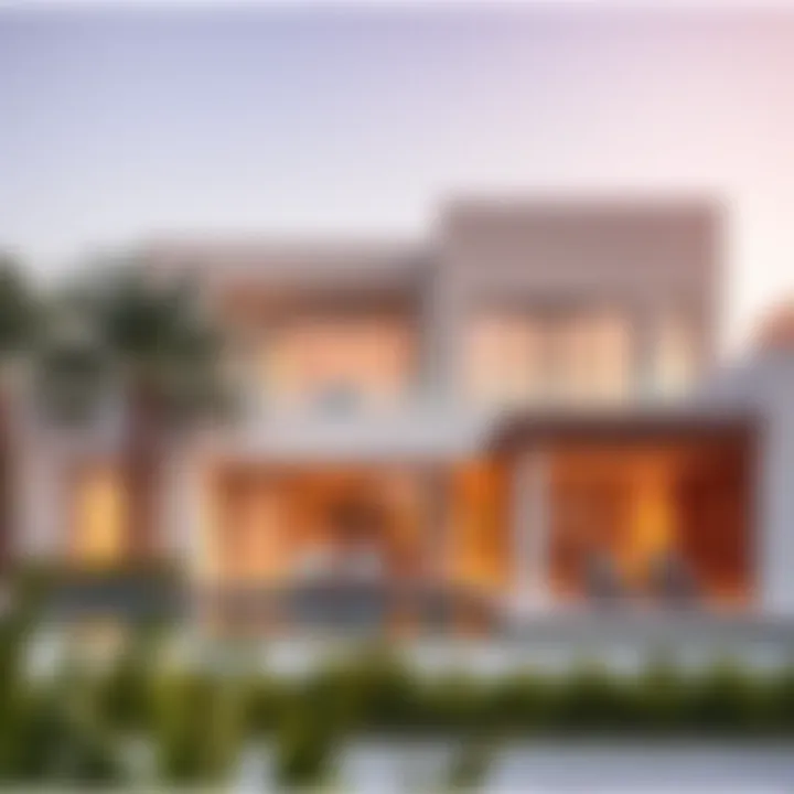 Stylish modern villa in Al Aweer highlighting luxury living