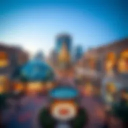 A panoramic view of الجاده مول showcasing its architectural design