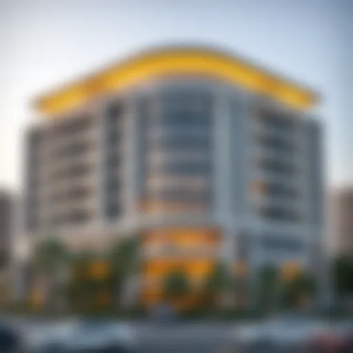 Exterior view of Al Safeena Building showcasing modern architecture