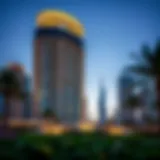 Stunning architectural view of Amna Tower