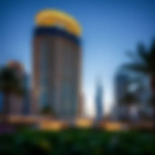 Stunning architectural view of Amna Tower