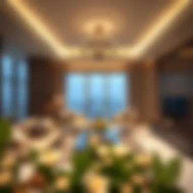 Interior Residential Features of Amna Tower Luxurious living space within Amna Tower