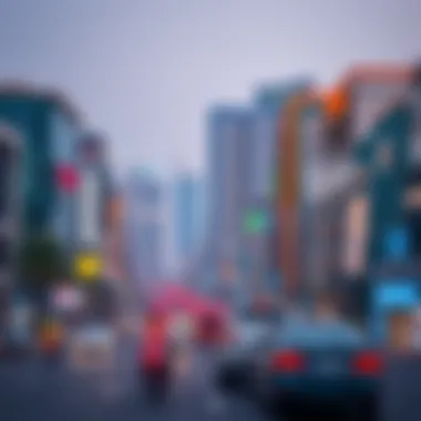 Vibrant Commercial District in Arabian Gulf Vibrant commercial district in Arabian Gulf
